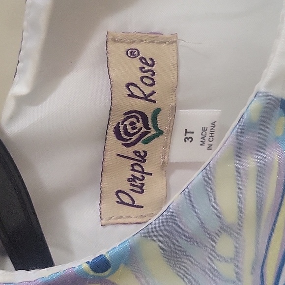 Girls church dress 3T -Purple Rose - Picture 3 of 3